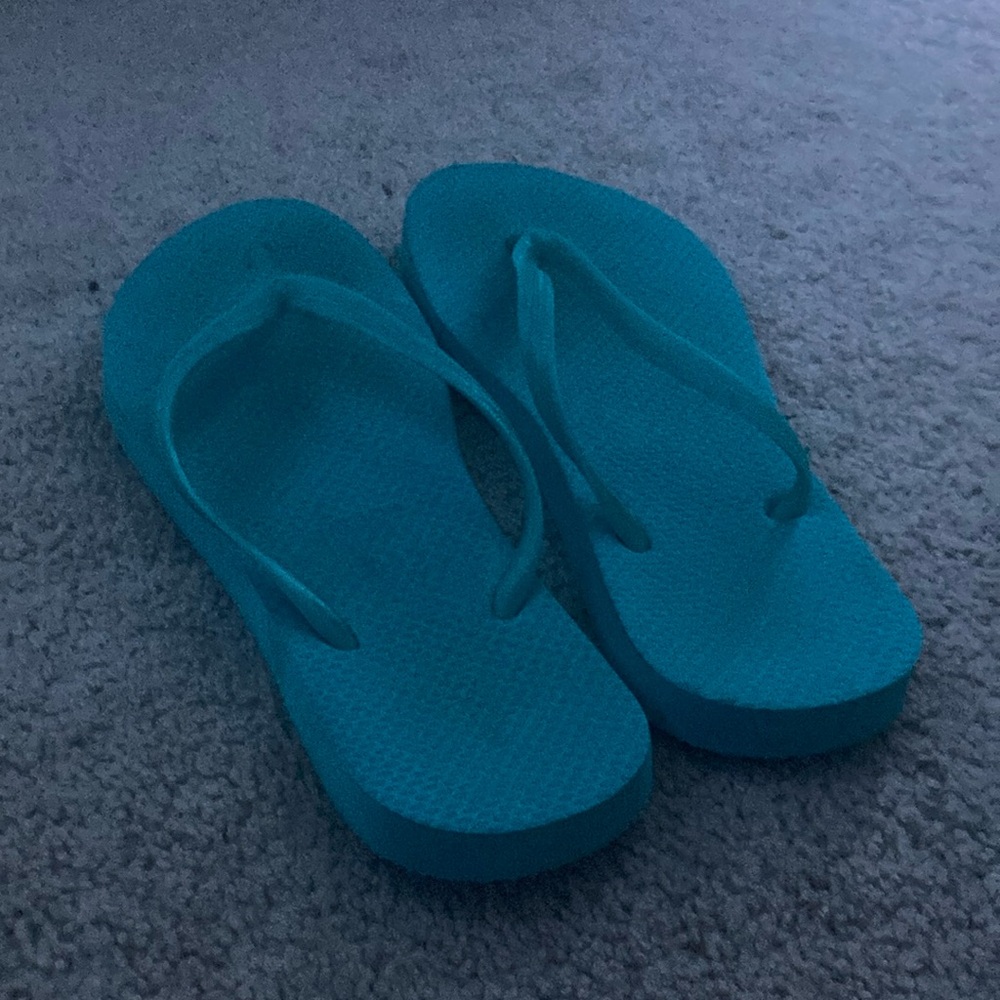 Blue Flip Flops